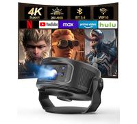 Magcubic Android 14 Proiettore, 260 ANSI Wi-Fi 6 Bluetooth 5.4, Mini Proiettore 4K, Correzione Trapezoidale Automatica e Messa a Fuoco Manuale, Vdeoproiettore libera a 360° più 35° per l'home cinema