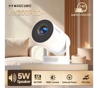 Magcubic HY300 Pro+ 4K Android 11 Proiettore portatile 8000 lumen WiFi 6 BT5.4 Teatro esterno 5W Altoparlante HiFi 720P HD supportato
