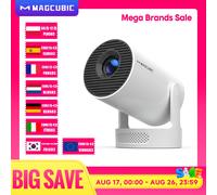 Magcubic HY300 Pro+ Proiettore Esterno 8K 8000 Lumen Android 14 WiFi 6 BT5.4 Portatile con Altoparlante HiFi da 5W 720P HD