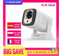 Magcubic HY310 Proiettore Android 11 4K Nativo 1080P Messa a fuoco automatica Nativo 330ANSI Dual Wifi BT5.4 Air Mouse Voce Home Outdoor Movie