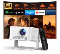Magcubic HY450MAX Proiettore esterno portatile 1100ANSI 1080P Messa a fuoco automatica 8K Supporto Android 14 WiFi6 Mini proiettore a fascio