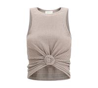 Magda Butrym Beige Lyocell Sleeveles T-Shirt - IT38 | S