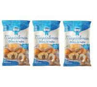 Magdalenas Mardel. Muffin ripieni di dulce de leche. Specialità argentina - Set da 3 confezioni contenenti 6 unità per confezione. Peso grammi 220 per ogni confezione.