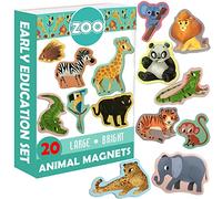 magdum Magneti Bambini Animali Zoo - 20 Grandi Calamite Frigorifero - Calamite Bambini - Giochi Bambini 3 Anni - Animali Giocattolo per Bambini - Calamite Animali per Bambini - Giochi Magnetici