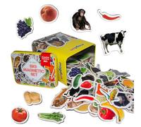 Magdum Magneti animali per bambini - 85 zoo, fattoria, frutta, verdura