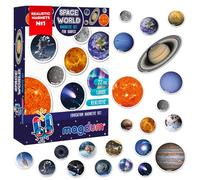 magdum Mondo Spaziale Foto Calamite Bambini - Grandi Calamite frigo realistiche - Magneti per Bambini - Giochi Bambini 3 Anni - Giochi educativi Calamite per Bambini-Bambini magnetici TEATRO