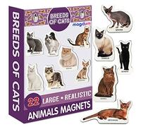 magdum Razze di Gatti Foto- Cucina Calamita Frigorifero Magneti Animali Decorativi- Gatto Idea Regalo per Gatto Amante- Calamita Frigo Gatto Accessori Cucina- Gatto Design Souvenir- Cat Lover Gift