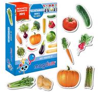 magdum Verdure Calamite Bambini Foto realistiche-Grandi Calamite frigo Bambini- Magneti per Bambini -Giochi Bambini 3 Anni -Giochi educativi Calamite per Bambini -Magneti per TEATRO Magnetico