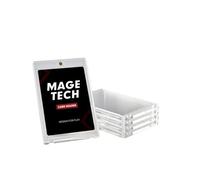 Mage Tech 35pt - Porta carte magnetico trasparente, 5 ct