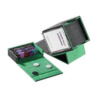 Mage Tech Adventurer [Champion] Soluzione 60 carte - 60 Sleeve semplice + supporto Avatar + scatola dadi Pocket con contatore di vita, resistente, estensibile, MTG Standard/LOR/PTCG, nero/verde