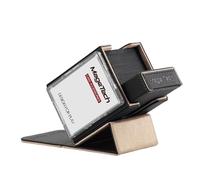 Mage Tech Adventurer [Champion] Soluzione 60 carte - supporto Avatar + scatola dadi Pocket con contatore di vita, resistente, estensibile, MTG Standard/LOR/PTCG - Nero/Oro Pallido