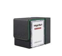Mage Tech Adventurer [Paragon] Kit da Comando - Supporto per avatar + scatola per dadi con pannello posteriore a scatto, con tracker di vita - Comando MTG/EDH - Nero/verde
