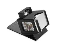 Mage Tech Card Deck Box per MTG Commander - Design brevettato, Commander Display, adatto per 100 carte con protezione doppia, 35pt Card Brick & Dice Tray - Nero