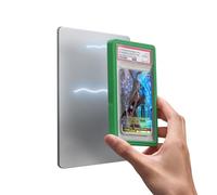 Mage Tech Collector - Custodia protettiva per carte di credito PSA, fissaggio a scatto su acciaio/ferro, supporto integrato, display magnetico, impilabile, compatibile con PSA e PCG, TPU e PC, lato
