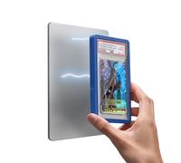 Mage Tech Collector - Custodia protettiva per schede di protezione per lastre di PSA, a scatto su acciaio/ferro, supporto integrato, display magnetico, impilabile, adatta a PSA e PCG, TPU e PC, su un