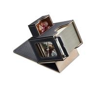 Mage Tech Commander Deck Box per MTG - Design Brevettato, Vetrina Commander, Adatta a 100 Carte Double-Sleeve, Porta Carte Magnetico da 35pt & Vassoio per Dadi - Nero/Oro Pallido