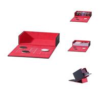 Mage Tech Pocket Dice Box (Modulo Adventurer) - Contatore vita integrato - Contiene 15 dadi segnapunti (15 mm) o 30+ carte senza bustine - Si ripone dentro Adventurer (2. Ambition (Nero/Rosso))