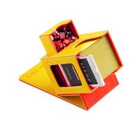 Mage Tech Scatola per mazzo di carte per MTG Commander, design brevettato, display Commander, adatta a 100 carte a doppia manica, vassoio per mattoni e dadi da 35 pt, pizza (L)