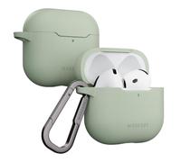 MAGEASY Design per AirPods 4 Case - Custodia antiurto per AirPods 4, resistente alle macchie, liscia e delicata sulla pelle, supporta la ricarica wireless - Skin (verde deserto)