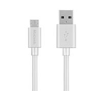 MaGeek® 1,8m Extra Lungo Premium Micro USB cavo ad alta velocità USB 2.0 cavo di sincronizzazione e ricarica per Samsung, HTC, Sony, Motorola, LG, Google, Nokia e More (Bianca)