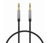 MaGeek Cavo Aux Jack 3,5mm, (0,5 metri) Cavo Audio Jack Cavo audio stereo maschio su maschio per cuffie Beats, iPhone, iPod, iPad, Car Audio, Home Stereo e altro (Nero)