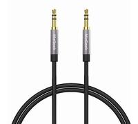 MaGeek Cavo Aux Jack 3,5mm, (1,0 metro) Cavo Audio Jack Cavo audio stereo maschio su maschio per cuffie Beats, iPhone, iPod, iPad, Car Audio, Home Stereo e altro (Nero)