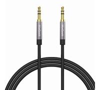 MaGeek Cavo Aux Jack 3,5mm, (2,0 metri) Audio Cavo Jack Cavo audio stereo maschio su maschio per cuffie Beats, iPhone, iPod, iPad, Car Audio, Home Stereo e altro (Nero)