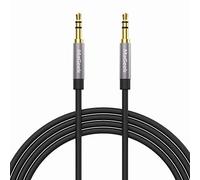 MaGeek Cavo Aux Jack 3,5mm, (3,0 metri) Cavo Audio Jack Cavo audio stereo maschio su maschio per per cuffie Beats, iPhone, iPod, iPad, Car Audio, Home Stereo e altro (Nero)