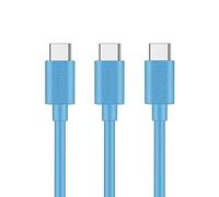MaGeek® Cavo USB Tipo-C a USB 2.0 (3 Pezzi)(1,0m) per Samsung Galaxy S9+,S9, S8, S8+, Nexus 6P, LG G6, New MacBook, Google Pixel XL, Huawei P9 P10 e più (Blu)