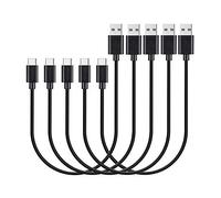 MaGeek® Cavo USB Tipo-C a USB 2.0 Corto (5 Pezzi)(0,3m) per Samsung Galaxy S9+,S9, S8, S8+, Nexus 6P, LG G6, New MacBook, Google Pixel XL, Huawei P9 P10 e più (Nero)