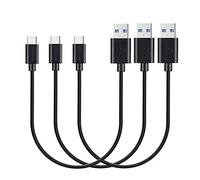 MaG avo USB Tipo-C a USB 3.0 Corto (3 Pezzi)(0,3m) per Samsung Galaxy S9+,S9, S8, S8+, Nexus 6P, LG G6, New MacBook, Google Pixel XL, Huawei P9 P10 e più (Nero)