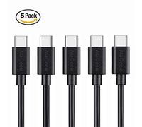 MaGeek® Cavo USB Tipo-C a USB Tipo-C 2.0 (5 Pezzi)(1,0m) per Samsung Galaxy S9+,S9, S8, S8+, Nexus 6P, LG G6, New MacBook, Google Pixel XL, Huawei P9 P10 e più (Nero)