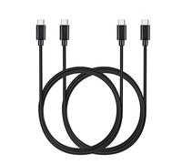 MaGeek® Cavo USB Tipo-C a USB Tipo-C 2.0 extra lungo (2 Pezzi)(1,8m) per Samsung Galaxy S9+,S9, S8, S8+, Nexus 6P, LG G6, New MacBook, Google Pixel XL, Huawei P9 P10 e più (Nero)