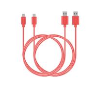 MaGeek® [Confezione da 2 1,8m Extra Lungo Premium Micro USB cavo ad alta velocità USB 2.0 cavo di sincronizzazione e ricarica per Samsung, HTC, Sony, Motorola, LG, Google, Nokia e More (Rosa)