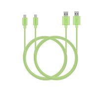 MaGeek® [Confezione da 2 1,8m Extra Lungo Premium Micro USB cavo ad alta velocità USB 2.0 cavo di sincronizzazione e ricarica per Samsung, HTC, Sony, Motorola, LG, Google, Nokia e More (Verde)