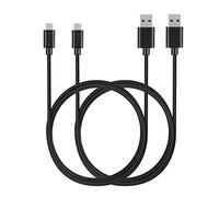 MaGeek® [Confezione da 2 1,8m Premium Strada Micro USB cavo ad alta velocità USB 2.0 Sync e cavo di ricarica per Samsung, HTC, Sony, Motorola, LG, Google, Nokia e More (nero)