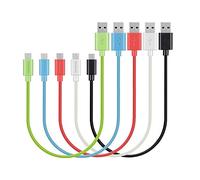 MaGeek® [Confezione da 5 0,3m Premium Micro USB Cavi ad alta velocità USB 2.0 di Sincronizzazione e Ricarica Cavi per Samsung, HTC, Sony, Motorola, LG, Google, Nokia e More (5 Colori)