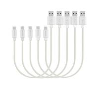 MaGeek® [Confezione da 5 0,3m Premium Micro USB Cavi ad alta velocità USB 2.0 di Sincronizzazione e Ricarica Cavi per Samsung, HTC, Sony, Motorola, LG, Google, Nokia e More (Bianco)