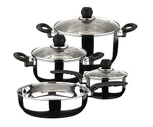 MAGEFESA 01BXPRACT07 - Set da cucina completo modello PRACTIKA 7 pezzi in acciaio inox