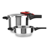 Magefesa Activa2 - Set di pentole Express rapide 3 + 6 l, acciaio inox 18/10, 2 programmi di cottura, adatto per tutti i tipi di cottura, induzione