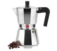 MAGEFESA Catual - Caffettiera italiana da 6 tazze, alluminio resistente e leggero, tutti i tipi di cucine eccetto induzione, manico ergonomico, calore uniforme
