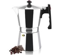 Magefesa Colombia - Caffettiera Moka, Alluminio Extra Spesso, Adatta a Tutti i Tipi di Cucine, NON ADATTA A LAVASTOVIGLIE E INDUZIONE (ARGENTO, 12 TAZZE)