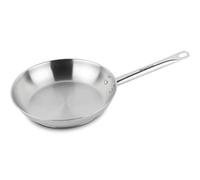 MAGEFESA Ecosteel - Padella da 28 cm, in acciaio inox, senza antiaderente, adatta per tutte le cucine, a induzione, senza PFOA/PFTE, manico in acciaio
