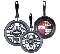 Magefesa Gransasso Set 3 Padelle Antiaderenti in Pietra per Induzione 24/26/28cm