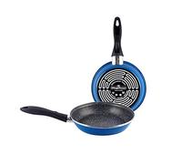 MAGEFESA K2 Set Padelle, Antiaderente Multistrato, Effetto Pietra, Blu, 20 x 24 cm