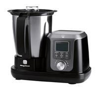 Magefesa Magchef - Robot Da Cucina Multifunzione Nero, 3.3L, 23 Funzioni, Include Ricettario, Spatola, Frusta, Protezione Lame, Bicchiere Dosatore