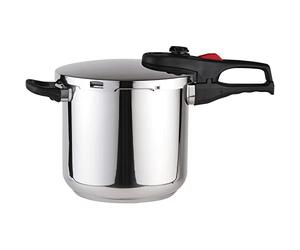 Magefesa Practika Plus - Pentola a Pressione Veloce 7,5L, Acciaio Inossidabile 18/10, Sensore Di Pressione, Induzione, Risparmio Energetico, Cottura Sana, Chiusura Facile