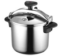 Magefesa Star Recta - Pentola A Pressione Tradizionale, 8 Litri, Acciaio Inossidabile 18/10, per Tutti I Tipi Di Cucine, Induzione, 3 Sistemi Di Sicurezza