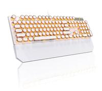 MageGee Tastiera meccanica per macchina da scrivere punk dorata