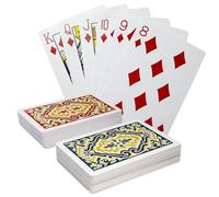 MageJoy 2 Decks Poker Cards Plastic - Carte Poker Deluxe con Jumbo Index E Segni Angolari